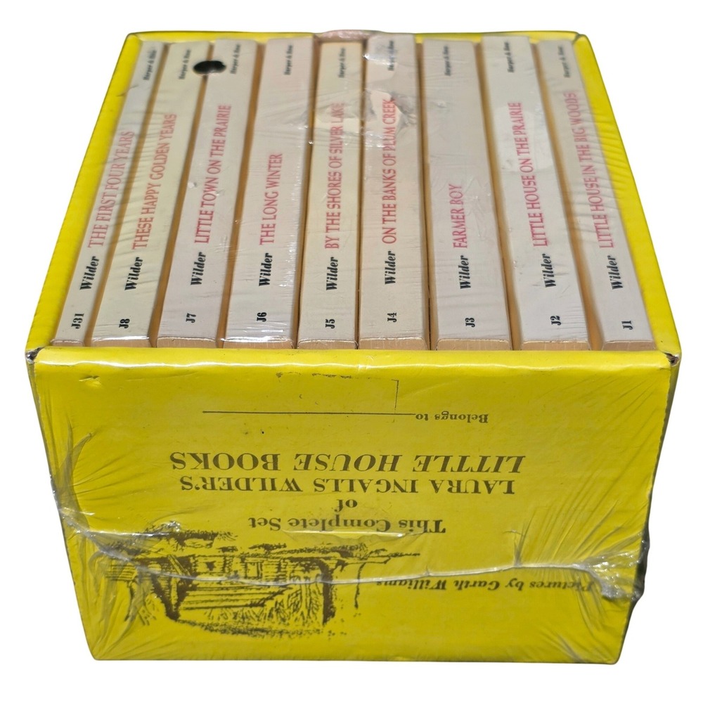 Vintage Little House on the Prairie 9 Book Box Set Sealed Laura Ingalls Wilder - Picture 5 of 7